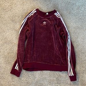 Adidas velvet sweatshirt